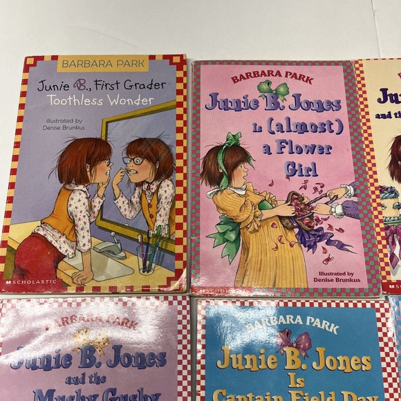 Lot Of 6 Junie B Jones Kids Books Barbara park, homeschool, paper back - Picture 2 of 5